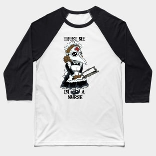 Curative Shadows: The Plague Nurse Design Baseball T-Shirt